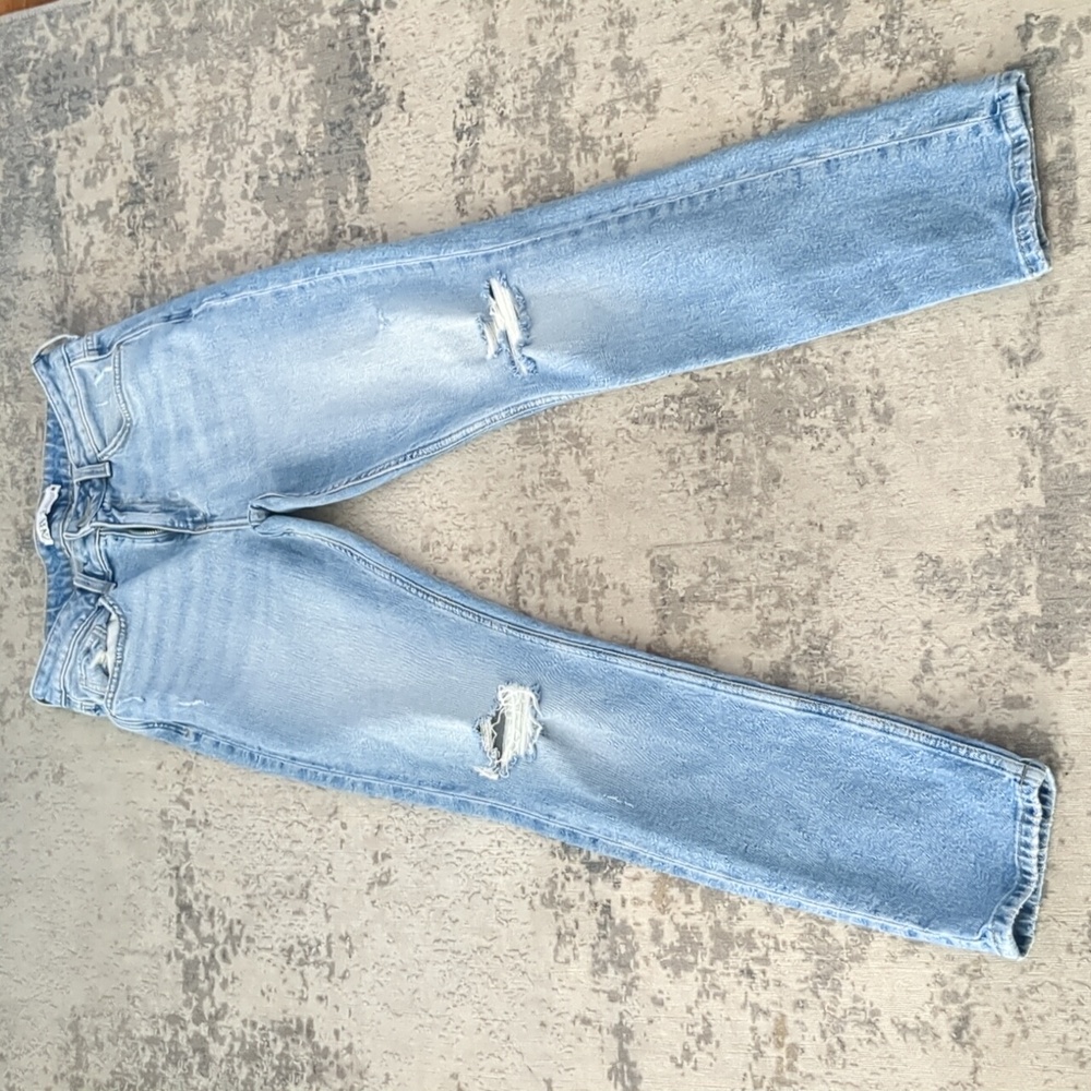 Zara Premium Denim Ripped Skinny Jeans